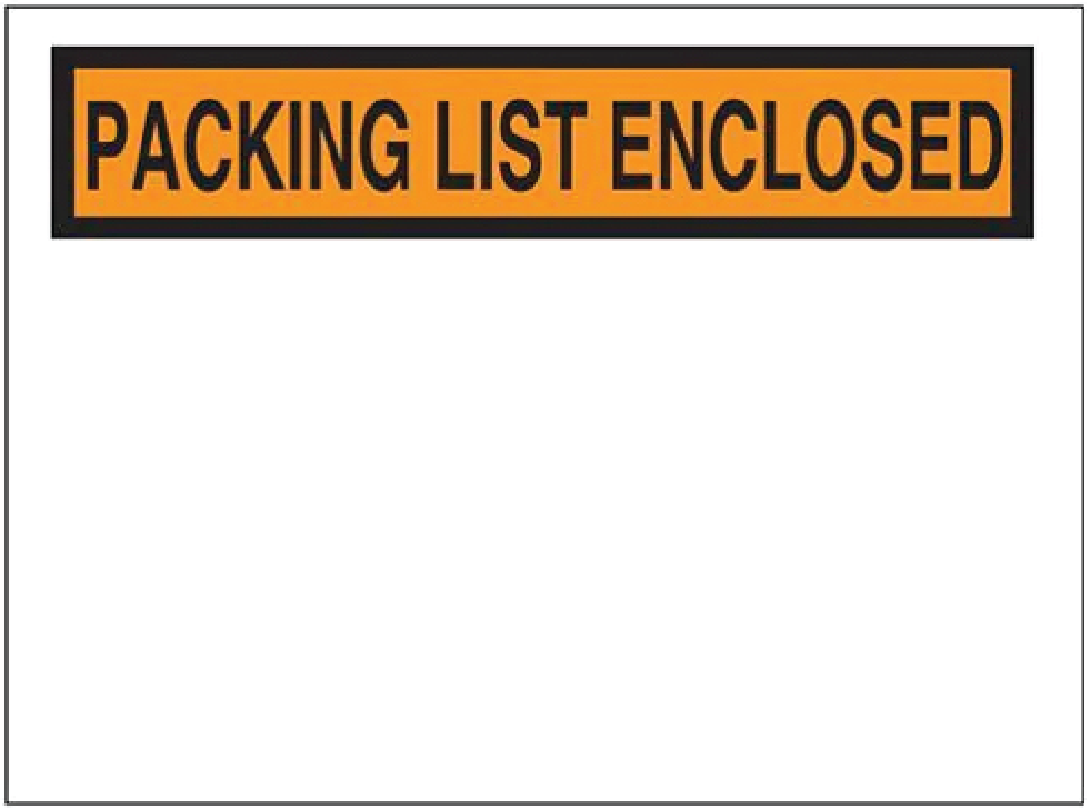 Packing List Envelope - 4 1/2" x 5 1/2"